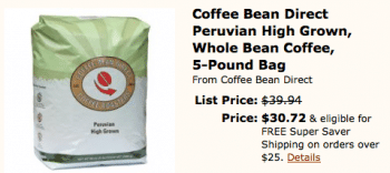 Save on Bulk Peruvian Coffee