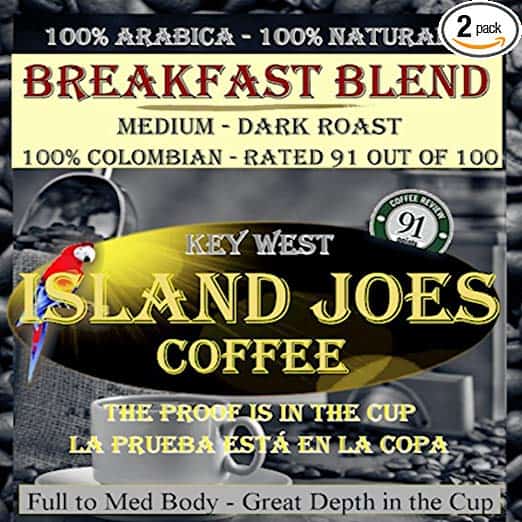 Island Joes Colombian Coffee, Breakfast Blend