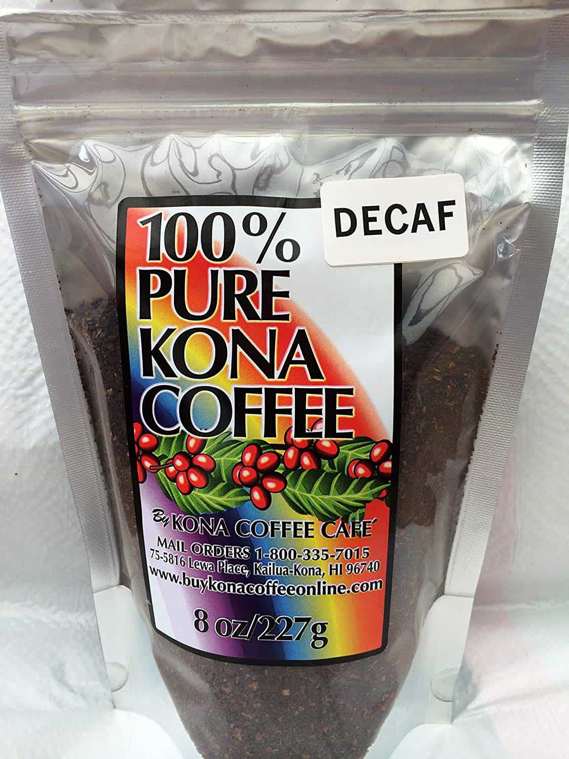 Decaf Kona Coffee, Swiss Water Processed