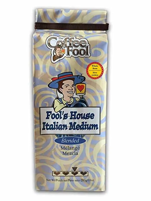 The Coffee Fool Fool’s House Italian Medium Whole Bean Coffee